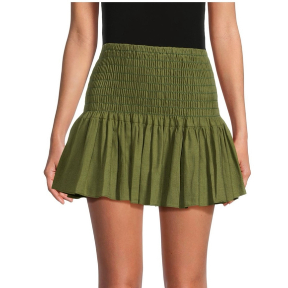 Misa Los Angeles Dresses & Skirts - New Misa Los Angeles Azar Smocked Linen Blend Mini size XS $240 MSRP